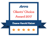 Avvo Clients Choice Award 2017